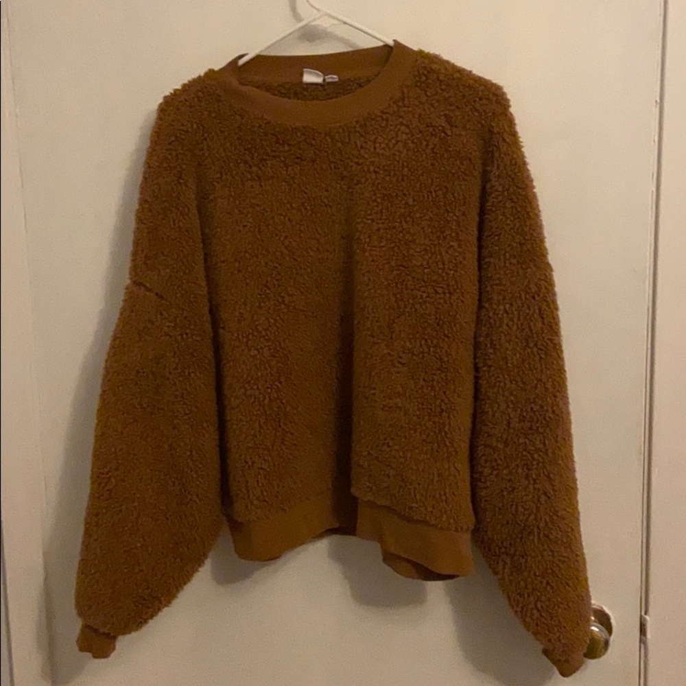 Gap Pullover Teddy Sweater (Brown)